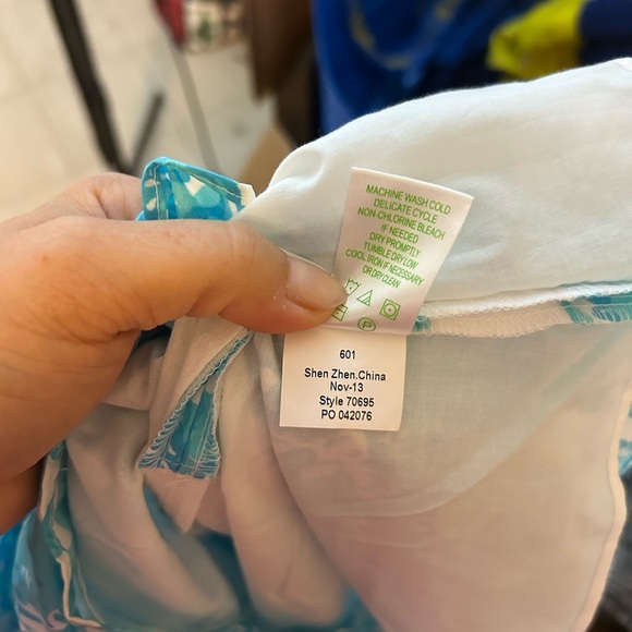 Lilly Pulitzer Shorely Blue Ollie Fit & Flare Dress - Picture 6 of 6